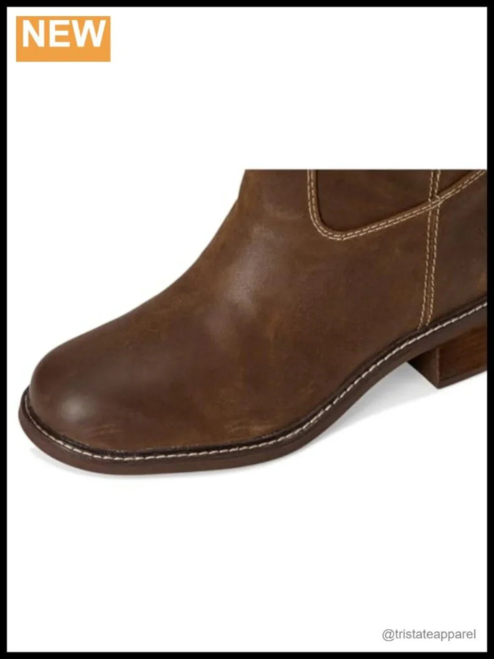 Söfft Tabitha Mid-Calf Leather Pull-On Boots with Stacked Heel